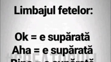 Bancul sfârșitului de săptămână | Limbajul fetelor