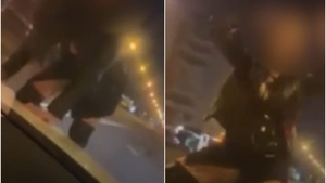 Scene incredibile s-au petrecut în traficul din Capitală! A dansat lasciv pe capotă, la semafor. Totul a fost filmat