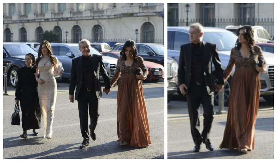 Gigi Becali împreună cu soția sa, Luminița, una dintre fiice și mama lui în ziua nunții Theodorei cu Mihai Mincu © CANCAN.RO