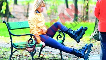 Maria Radu patineaza zilnic de la sase ani!