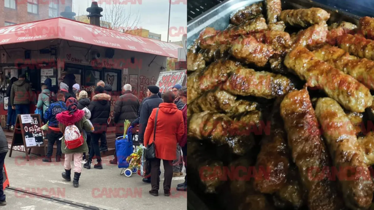 Cât costă un mic la Terasa Obor din piață. Prețul colosal pentru o singură bucată, fără pâine sau muștar