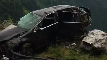 VIDEO / Accident grav pe Transfăgărășan. Șoferul a fost proiectat din mașină și a murit pe loc