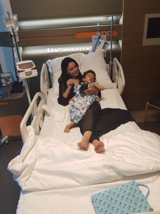 Oana, mama lui Leon, a fost lângă micuț