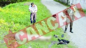 Cadavru abandonat la doi pasi de postul de politie