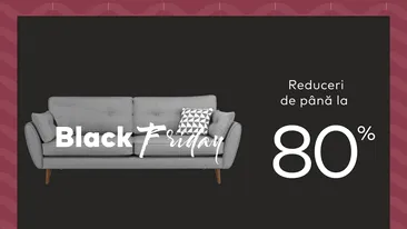 Canapele extensibile si scaune de birou cu reduceri de pana la 80% de Black Friday! Fii pe faza, SomProduct da startul reducerilor!