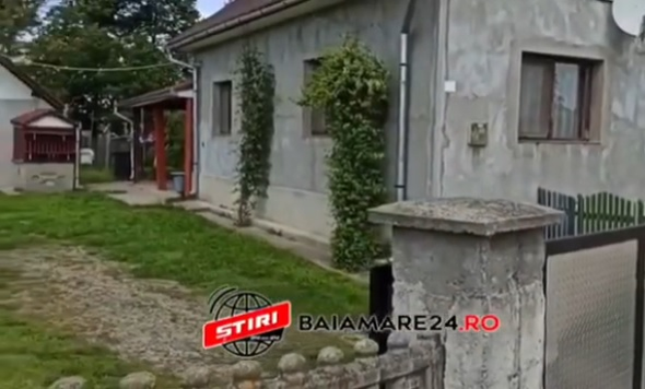 Casa din satul Bozânta Mică, unde a avut loc odioasa crimă (Foto: baiamare24.ro)