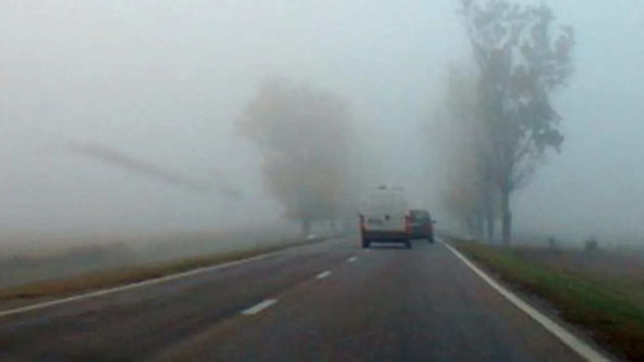 Avertizare de ceata in judetele Vrancea, Galati si Cluj