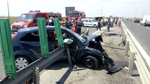 Accident pe Autostrada Soarelui! O victimă a fost încarcerată