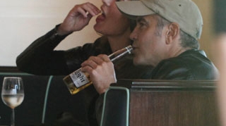 Clooney si Canalis, la plimbare pe motor