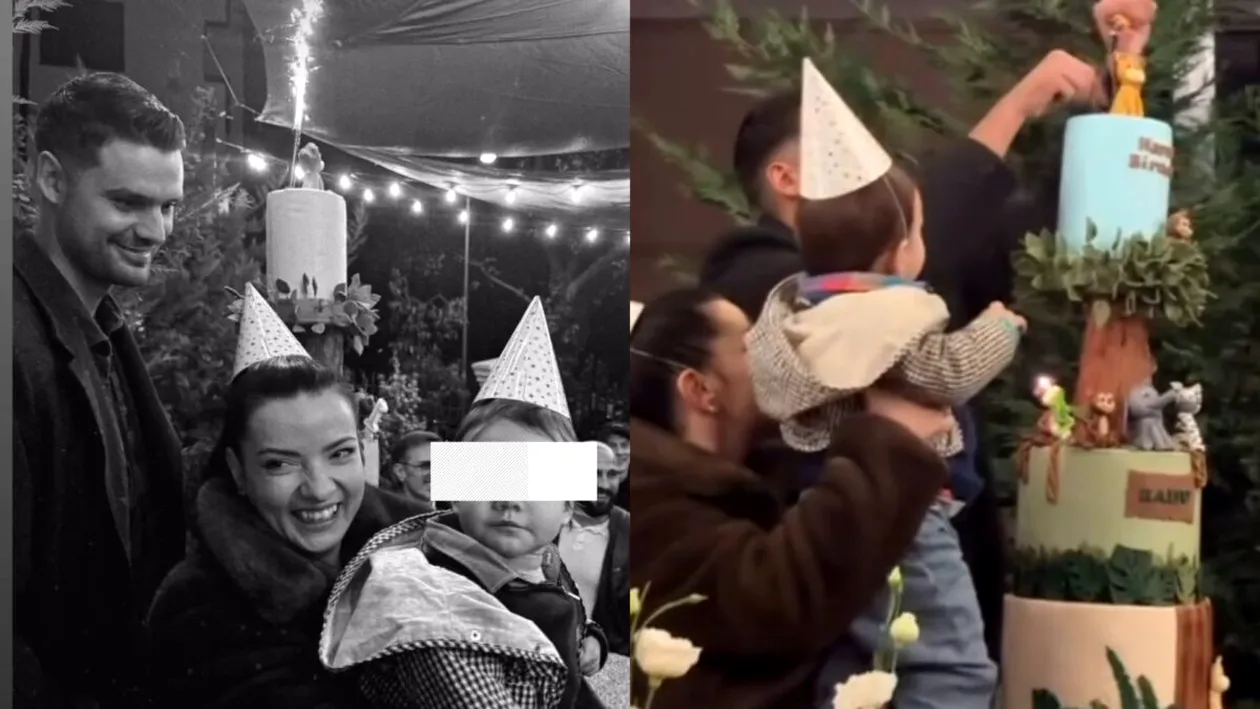 Băiețelul Ancăi Dinicu a împlinit un anișor! Primele imagini de la tăierea moțului