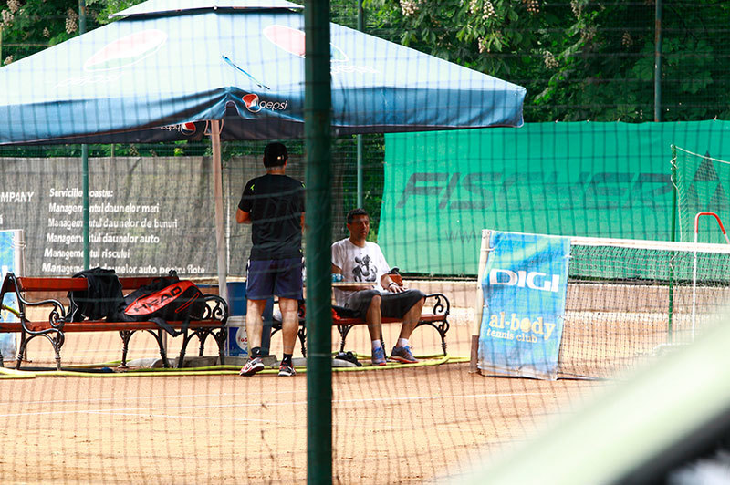 Contra şi Panduru au terminat partida de tenis