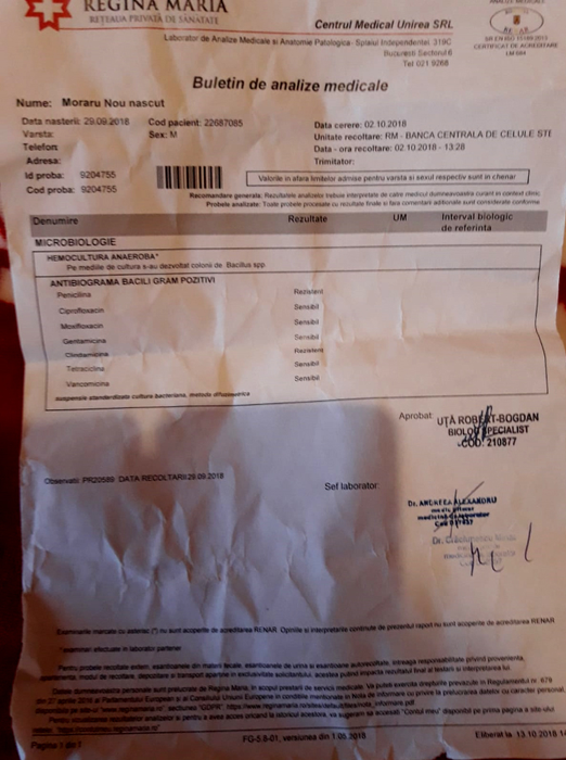 Mama unui nou-născut susține că numărul bebelușilor contaminați la maternitatea Giulești este mult mai mare