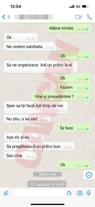 O parte a discuție dintre Iosif Nicoară și Cristian Birlic