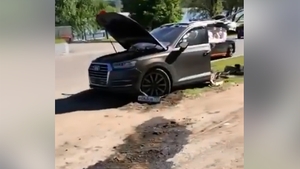 Un Audi Q7 s-a rupt în două, într-un accident înfiorător petrecut în Zalău! Ce s-a întâmplat cu șoferul