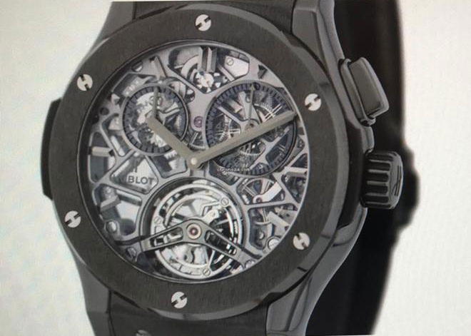 Hublot Classic Fusion Tourbillon Ceramic Skeleton, ceasul pe care Simona Halep l-a purtat pe Arena Națională