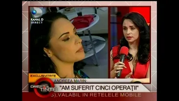 Andreea Marin nu se angajeaza la tv