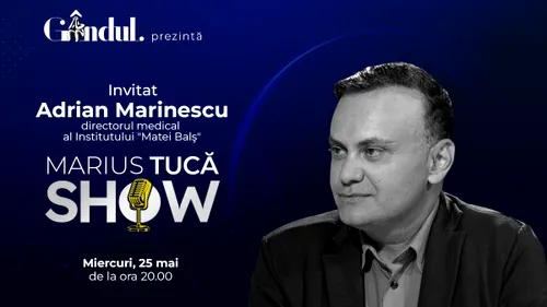 Marius Tucă Show începe miercuri, 25 mai, de la ora 20.00, live pe gandul.ro