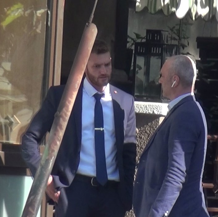 Toţi cei responsabili cu securitatea au fost în alertă cât timp Andreea Păstârnac s-a aflat în restaurant