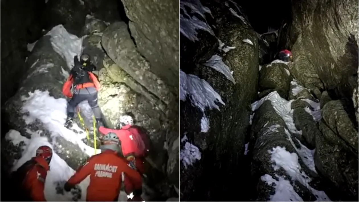 O alpinistă a fost la un pas de moarte, după ce a căzut într-o râpă din Munții Bucegi