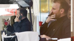 Logodnicul Andreei Marin, scene ca în “Nașul”, la terasă în Dorobanți