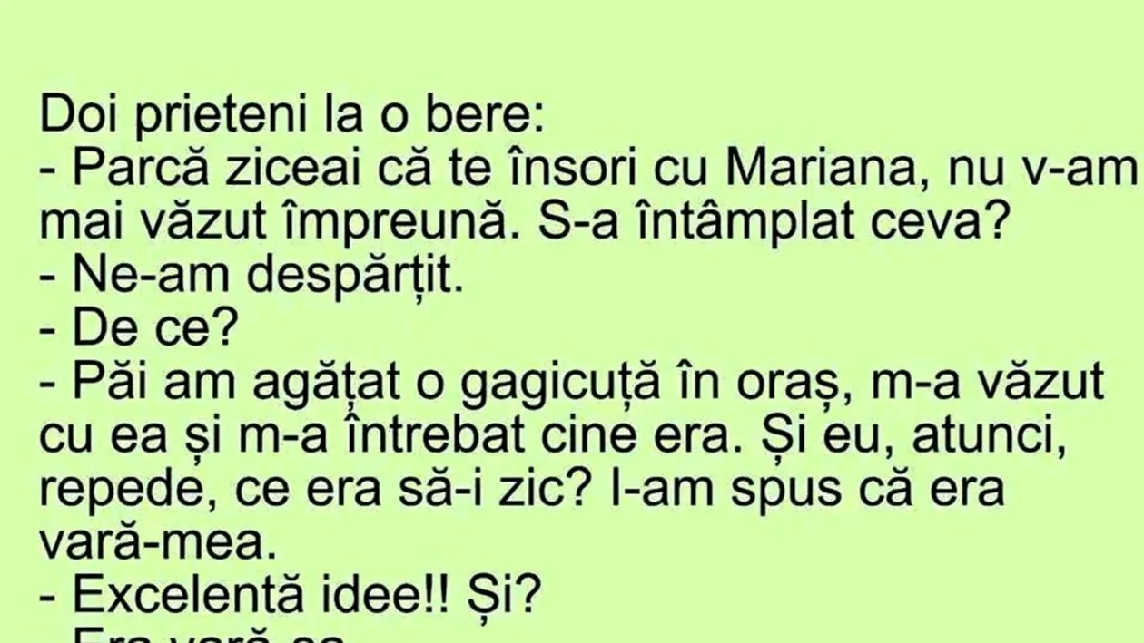 Bancul sfârșitului de săptămână | Cine este Mariana, de fapt