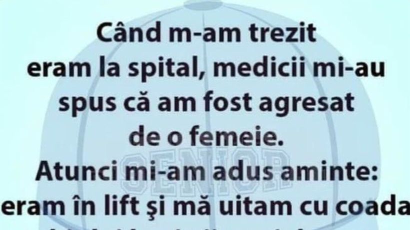 BANC | „Medicii mi-au spus că am fost agresat de o femeie”