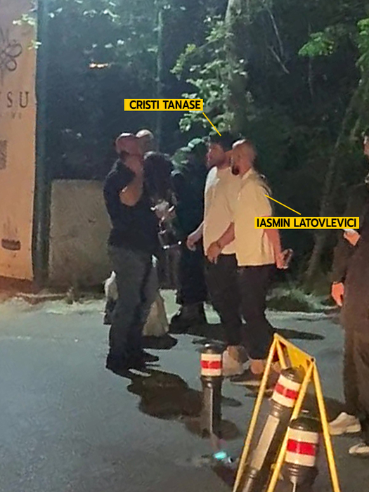 Iasmin Latovlevici și Cristi Tănase, scoși din club de bodyguarzi, după ce au atentat la câteva gagicuțe (Foto: CANCAN.RO)