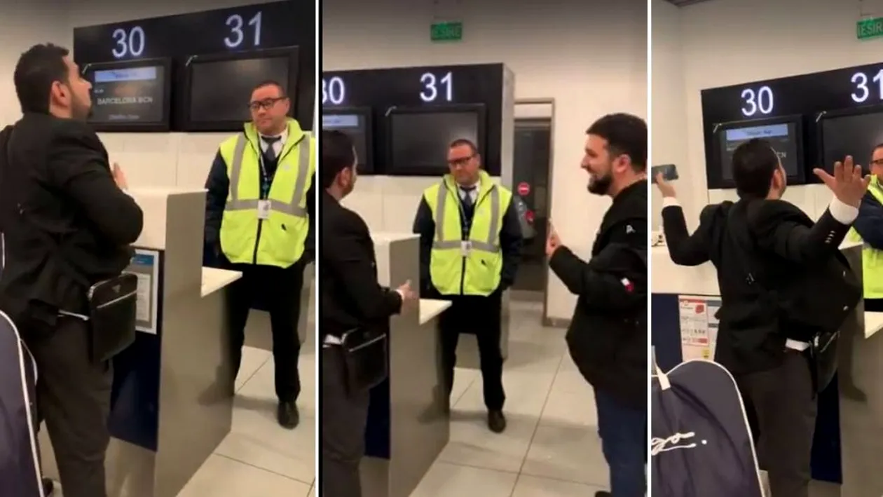 Scandal uriaș pe aeroportul Otopeni, cu un celebru manelist: ”Frate, ori mă p… eu pe tine, ori…” Reacția incredibilă a steward-ului VIDEO