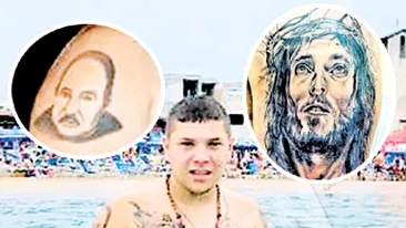 Tanarul care si l-a tatuat pe Ion Balint pe brat a facut desenul intr-un salon de cartier. Il tine pe Nutu Camataru langa Iisus