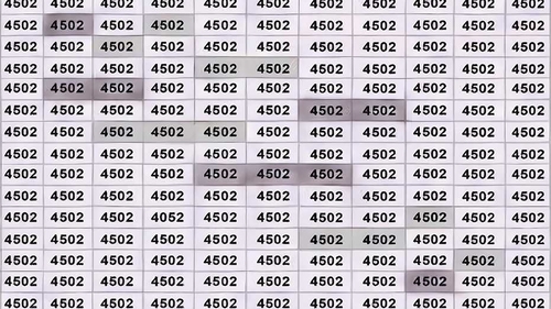 TEST IQ | Identifică singurul număr care nu este 4502! Dacă reușești în 7 secunde, ești un geniu