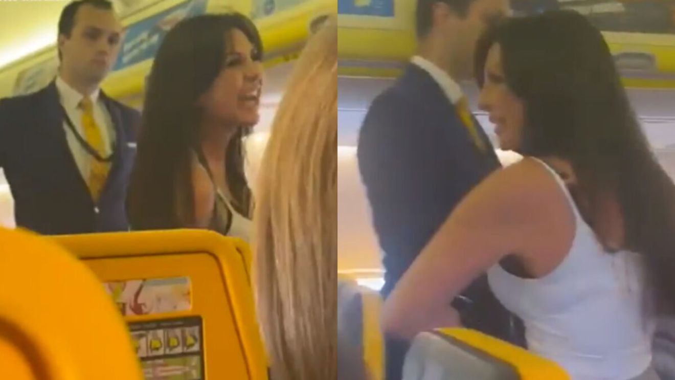 Moment viral într-un avion Ryanair. O femeie a înjurat tot echipajul și a coborât în aplauzele pasagerilor