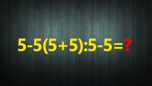 TEST IQ | Calculați 5-5(5+5):5-5?