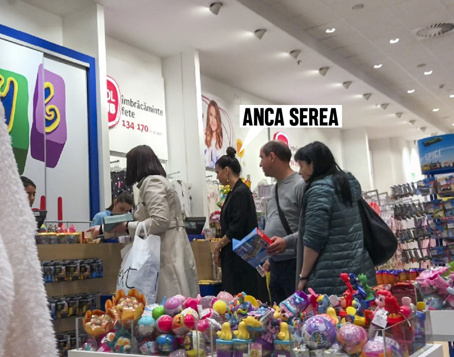 Soția lui Adrian Sînă, la cumpărături