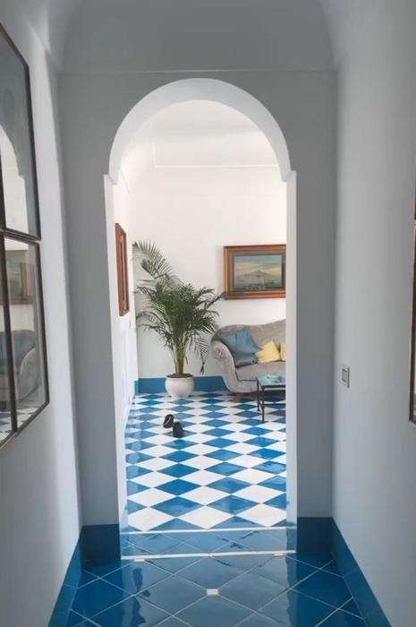 Imagine din interiorul Villei Treville din Positano