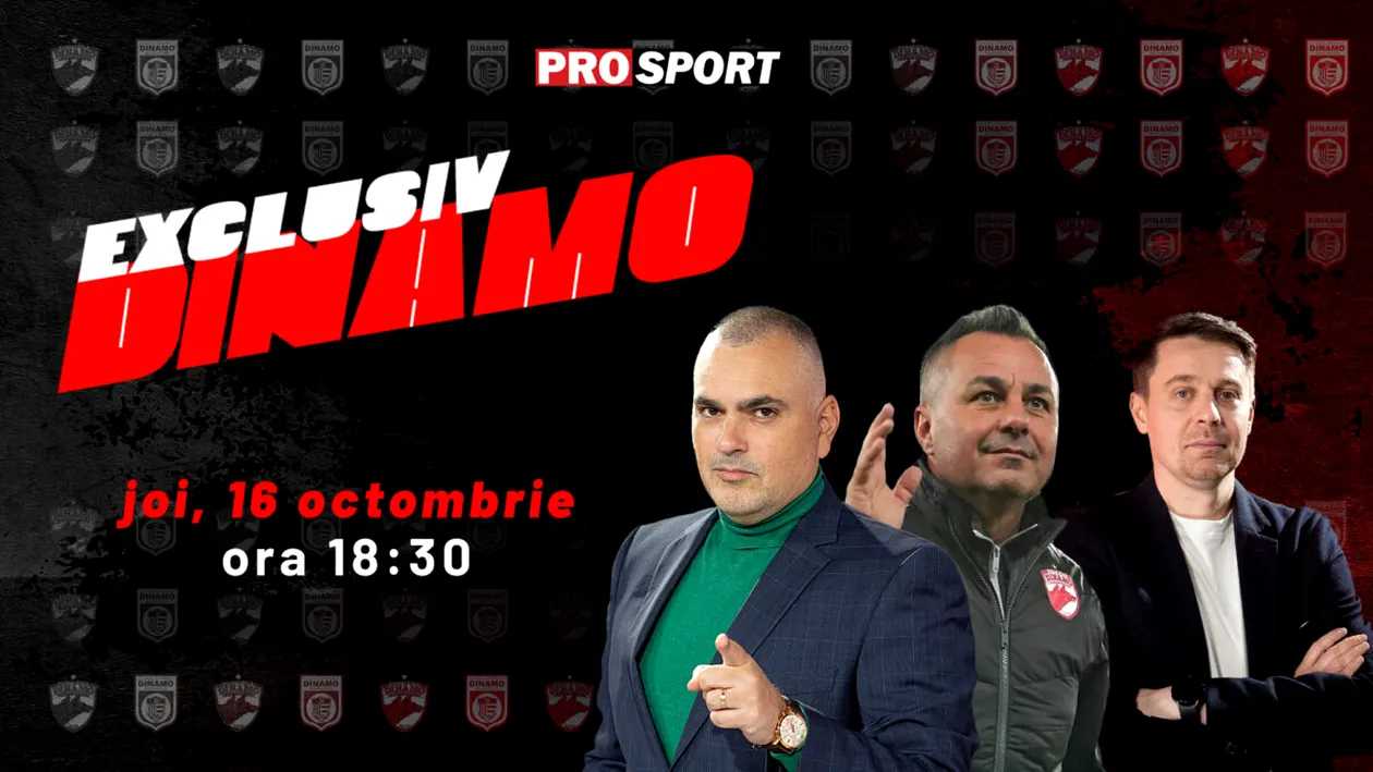 EXCLUSIV DINAMO, azi de la ora 18.30. Florentin Petre vine în studio înainte de derby-ul cu Rapid: aflăm secretele din vestiar și o informație în premieră despre contractul lui Kopic!