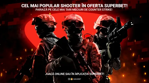 Oferta Superbet te așteaptă cu supermeciuri de Counterstrike