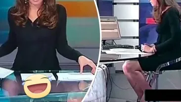 UPS! O ştiristă celebră a comis-o! A uitat că e în faţa camerelor şi a arătat tot ce are sub rochie
