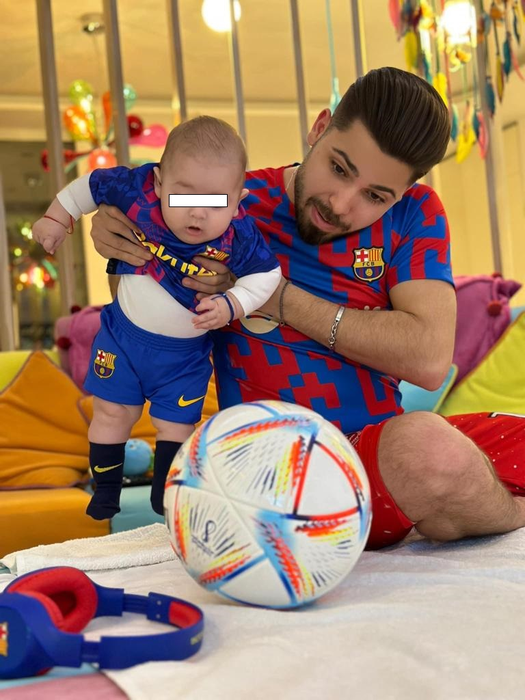 Luis Gabriel alături de fiul său Joseph (Sursă: Facebook)