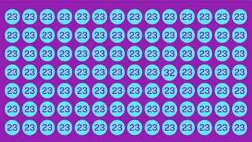Test de inteligență | Nu toate numerele din imagine sunt 23. Găsiți-l pe singurul diferit, în maximum 5 secunde!