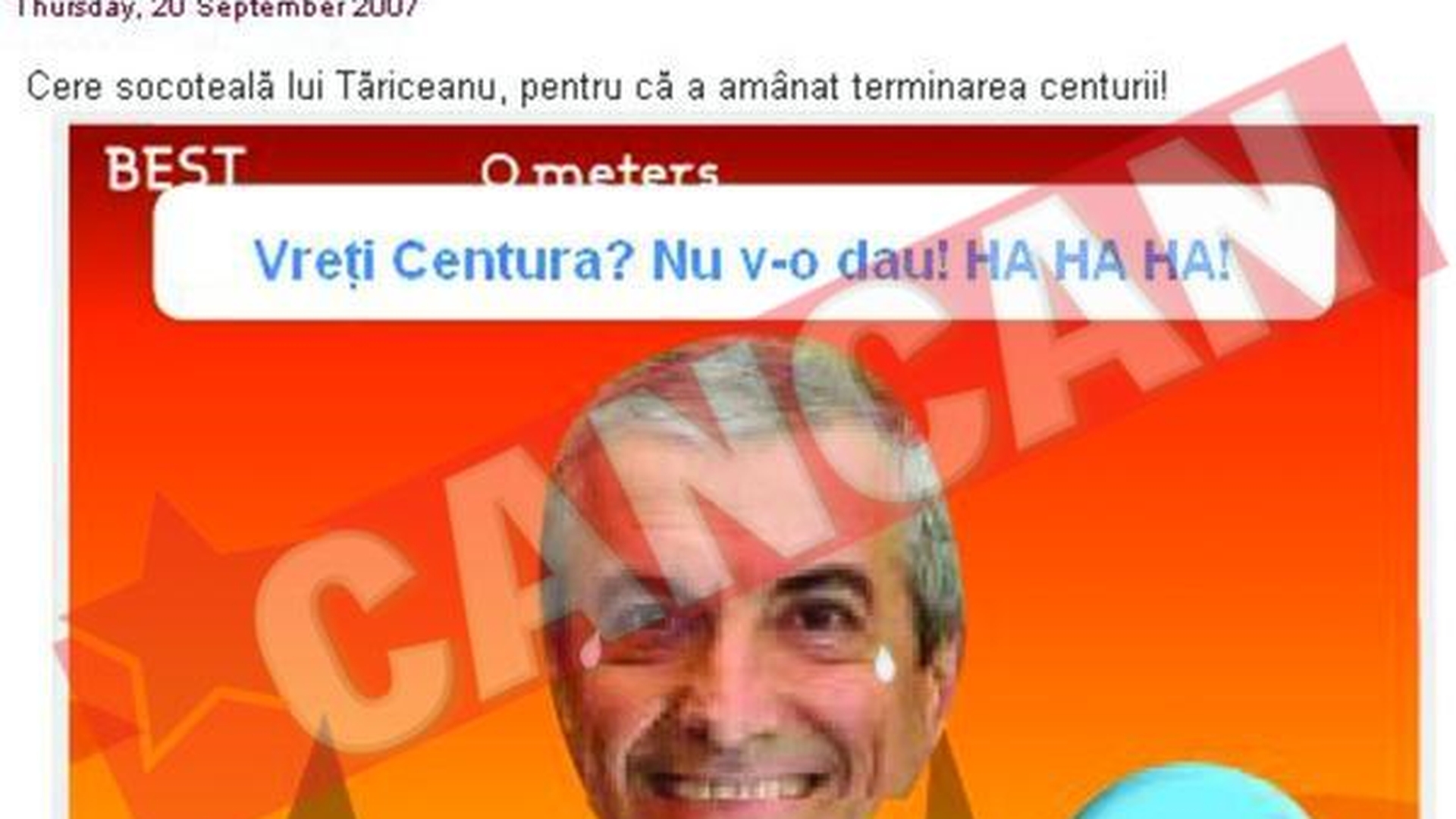 Joc video CU TARICEANU