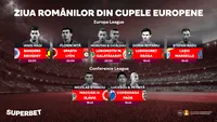Ziua românilor din cupele europene. SuperPariază pe cele mai tari meciuri