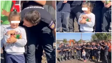 Gestul emoționant al pompierilor din Galați, după dezastrul lăsat de inundații! Ce surpriză i-au făcut unei fetițe de 6 ani