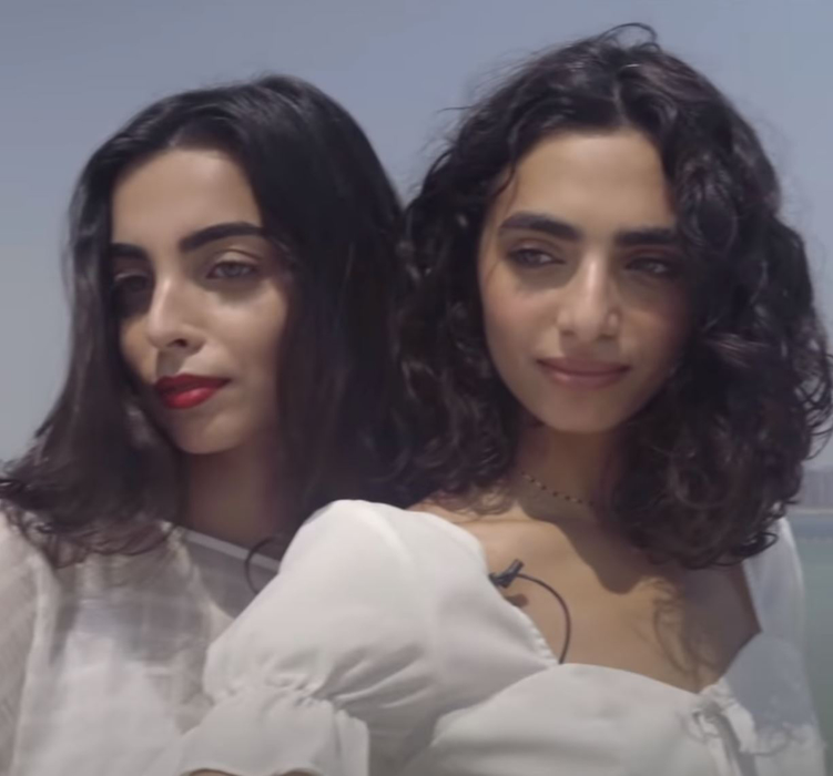 Pics Shows: Bianca Mihai (left) and Lana Al Beik;These beautiful doppelgangers from different continents with a seven-year age gap have met up on a Dubai beach after coming across each other online.