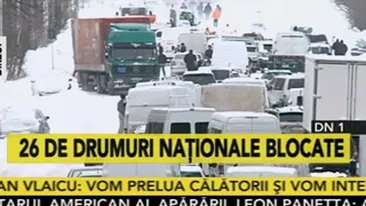 DN 1 a fost deblocat pe tronsonul Bucuresti-Tancabesti, dar inca se mai circula cu dificultate!