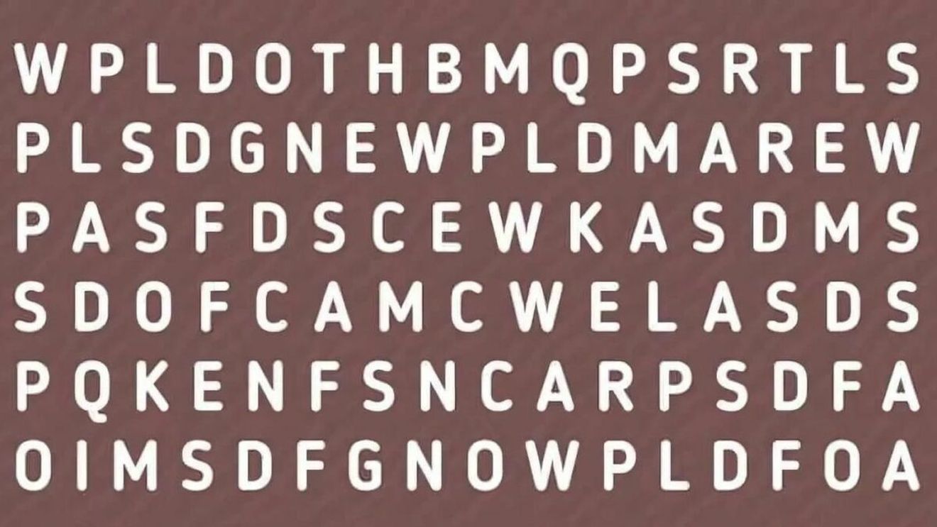 Test IQ pentru genii | Doar cei cu ochi de șoim găsesc cuvântul 'CAR' în doar 5 secunde!