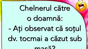 BANCUL ZILEI | Chelnerul și doamna