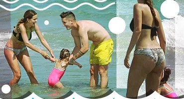 Soția cunoscutului fotbalist s-a dezbrăcat la plajă. Fosta MISS este… top!