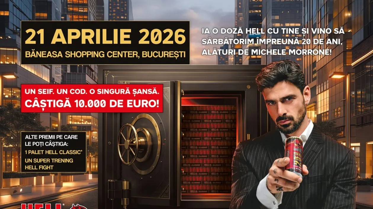 (P) HELL sărbătorește 20 de ani, cu Michele Morrone, la evenimentul aniversar din București
