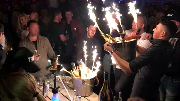 Ex-ginerele milionar a lui Mădălin Voicu a comandat zeci de sticle de şampanie timp de 14 ore! Nebunia l-a costat…
