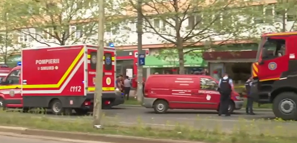 Incendiu în București / Foto: Captură Video